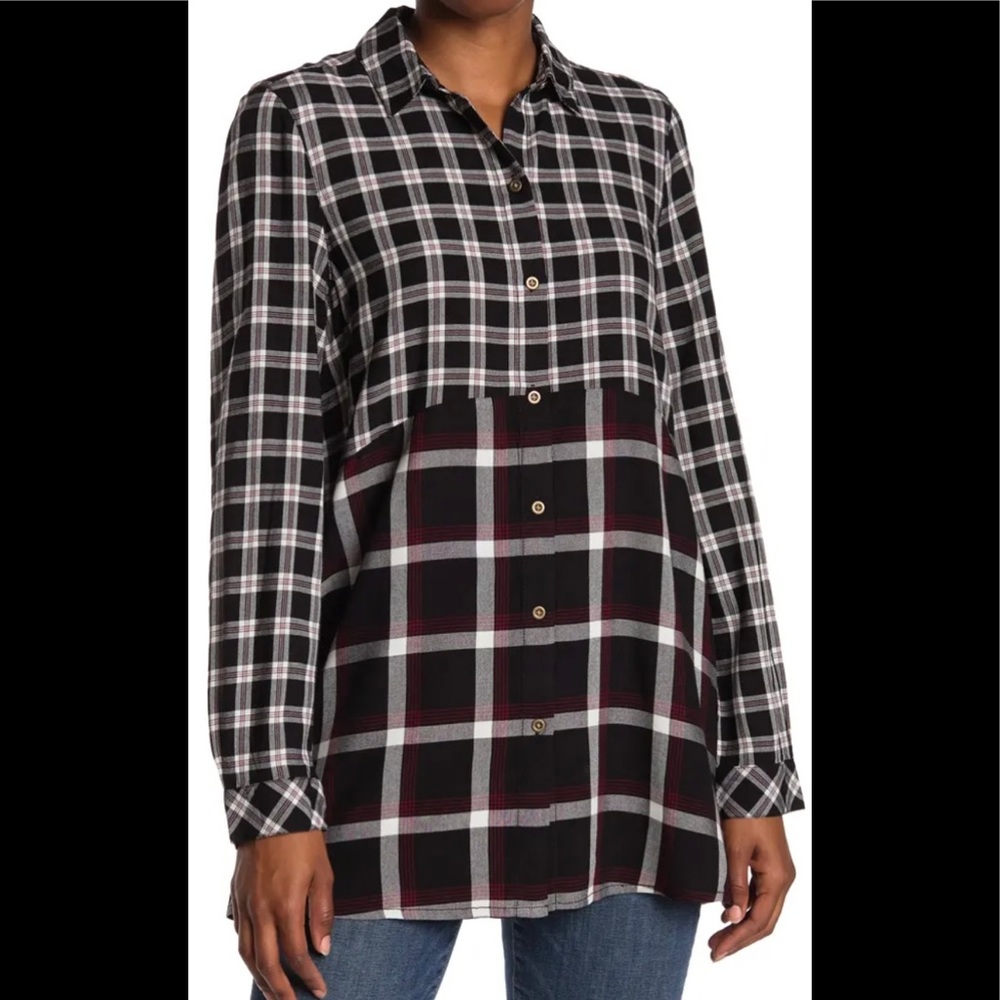 BEACHLUNCHLOUNGE Plaid Tunic